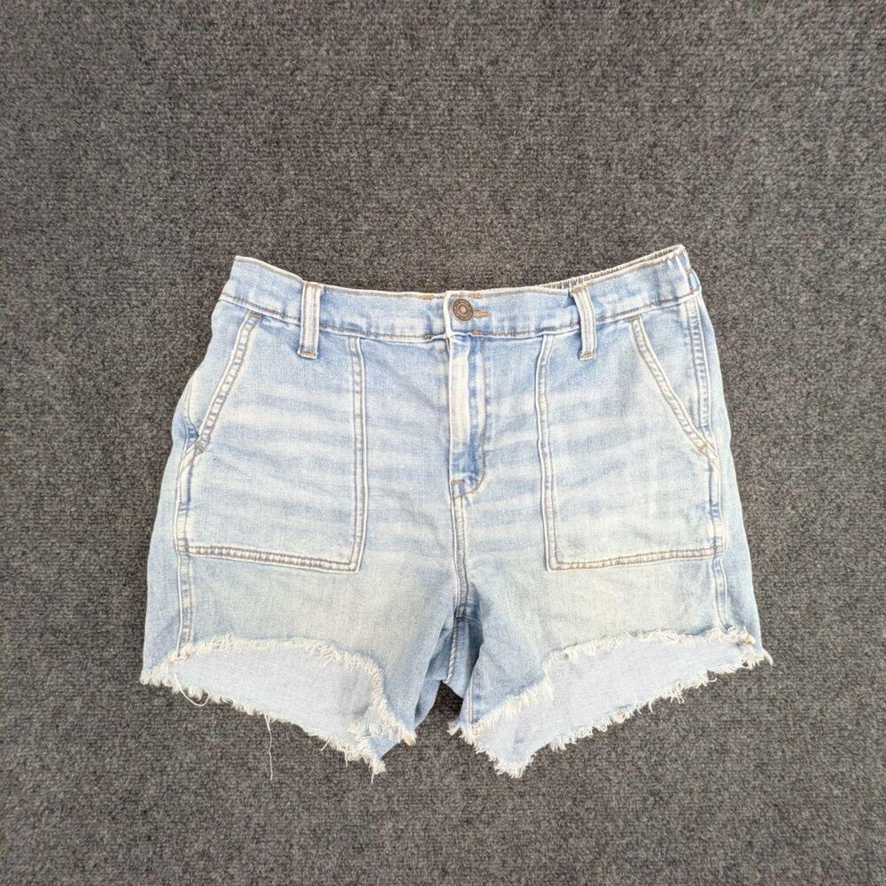 Aerie Denim Shorts Women's M Blue Faded Casual Summer Workwear Jeans Bottoms